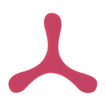 Frisbee original de 3 pás flexível e leve de borracha macia cor vermelho primeira vista