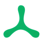 Frisbee original de 3 pás flexível e leve de borracha macia cor verde primeira vista