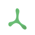 Frisbee original de 3 pás flexível e leve de borracha macia