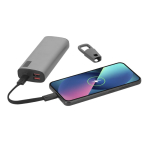 Cabo de carga e dados USB-C 60 W com mosquetão plástico terceira vista