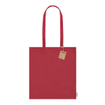 Saco de algodão reciclado de asas compridas 140 g/m2 Upcycling cor vermelho primeira vista