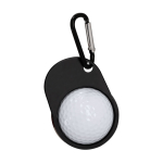 Porta-chaves com mosquetão e design de boné de golfe com bola cor preto primeira vista
