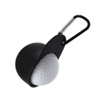 Porta-chaves com mosquetão e design de boné de golfe com bola terceira vista