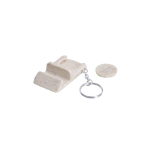 Porta-chaves suporte de cana de trigo com ficha para carrinho quarta vista