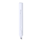 Caneta x-ato de plástico com acabamento mate e tinta azul cor branco primeira vista