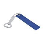 Porta-chaves abre-caricas de alumínio reciclado, fita de poliéster cor segunda vista