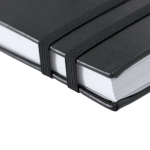 Caderno de capa dura com 3 marca-páginas e folhas pautadas A5 sétima vista