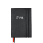 Caderno de capa dura com 3 marca-páginas e folhas pautadas A5 vista principal