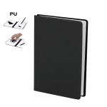 Quadro branco duplo em estojo de couro sintético com pano e marcador