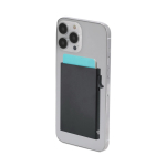 Porta-cartões de alumínio com suporte magnético e bloqueio RFID quarta vista