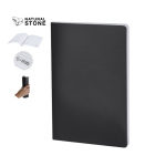 Caderno de capa macia de cartão e folhas recicladas pautadas A5