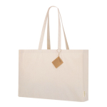 Saco com fole de algodão reciclado, asas compridas reforçadas 220 g/m² segunda vista