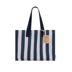 Saco de algodão reciclado com fole e asas compridas 310 g/m2 segunda vista