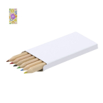 Lápis de madeira em estojo de cartão para personalizar