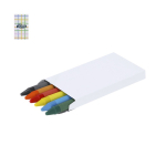 Conjunto de lápis de cera em caixa de cartão reciclado personalizável