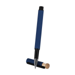 Roller de bambu/alumínio reciclado, acabamento de borracha, tinta azul segunda vista