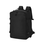 Mochila de viagem multifunções para portátil 15” com bolsos antirroubo cor preto primeira vista