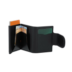 Porta-cartões couro sintético, localizador inteligente/fecho magnético quarta vista