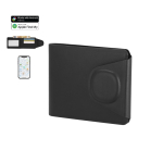 Porta-cartões e notas de pele sintética com localizador inteligente