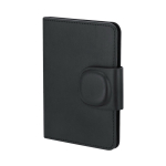 Carteira de passaporte, pele sintética, localizador e fecho magnético segunda vista