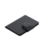 Carteira de passaporte, pele sintética, localizador e fecho magnético terceira vista