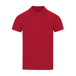 Polo unissexo de algodão piqué em várias cores, manga curta 180 g/m² cor vermelho primeira vista