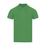 Polo unissexo de algodão piqué em várias cores, manga curta 180 g/m² cor verde primeira vista