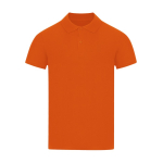Polo unissexo de algodão piqué em várias cores, manga curta 180 g/m² cor cor-de-laranja primeira vista