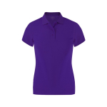 Polo de tecido técnico justo, manga curta para mulher 180 g/m² cor roxo primeira vista