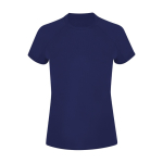 T-shirt técnica de poliéster raglan, manga curta para mulher 135 g/m² cor azul-marinho primeira vista