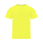 T-shirt técnica de poliéster, manga curta para criança 135 g/m² cor amarelo fluorescente primeira vista