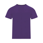 T-shirt técnica de poliéster, manga curta para criança 135 g/m² cor roxo primeira vista