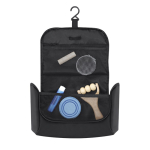 Nécessaire de viagem de pele sintética com tira para fixação segunda vista