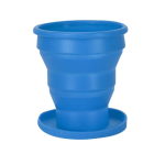 Set dentífrico de viagem: escova e copo dobrável em bolsa de plástico terceira vista