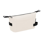 Nécessaire de pele sintética com fecho de correr e asa lateral segunda vista