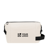 Nécessaire de pele sintética com fecho de correr e asa lateral vista principal