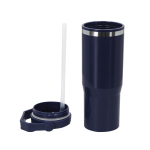 Copo térmico de parede dupla com palhinha e pega 900 ml segunda vista