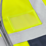 Colete refletor de poliéster de alta visibilidade bicolor quarta vista