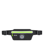Bolsa de cintura desportiva, poliéster, lanterna frontal recarregável vista principal