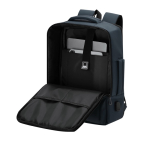 Mochila extensível, couro sintético, para portátil com entrada USB 15” sexta vista