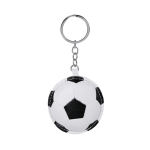 Porta-chaves em forma de bola de futebol de couro sintético cor branco primeira vista