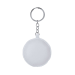 Porta-chaves em forma de bola de futebol de couro sintético terceira vista