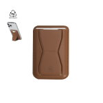 Porta-cartões de pele sintética com fixação magnética para telemóvel