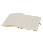 Caderno de cartão reciclado de capa dura, folhas pautadas A5 terceira vista