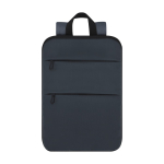 Mochila extensível de couro sintético com compartimento portátil 15'' cor azul-marinho primeira vista