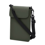 Bolsa tiracolo de pele sintética, fecho de velcro e correia ajustável segunda vista