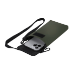 Bolsa tiracolo de pele sintética, fecho de velcro e correia ajustável terceira vista