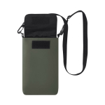 Bolsa tiracolo de pele sintética, fecho de velcro e correia ajustável quinta vista