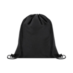 Mochila de cordão de soft nylon para personalizar 135 g/m² cor preto primeira vista
