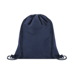 Mochila de cordão de soft nylon para personalizar 135 g/m² cor azul-marinho primeira vista